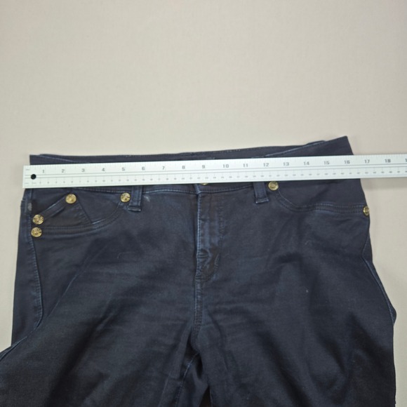 Rock & Republic Kashmiere Skinny Jeans Dark Wash Gold Hardware Womens 12 M - Picture 13 of 15